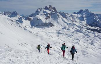 Skitourenwoche Dolomiten Genuss