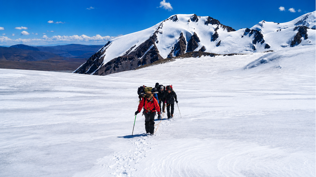 glacier-trekking