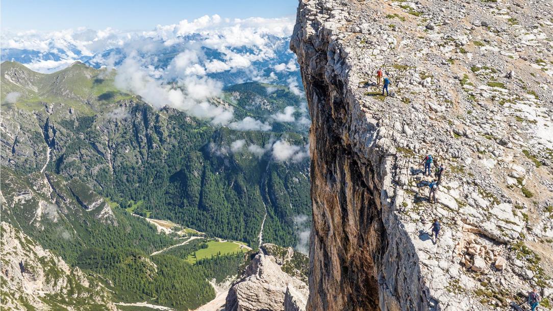 Hoch oben in den Dolomiten