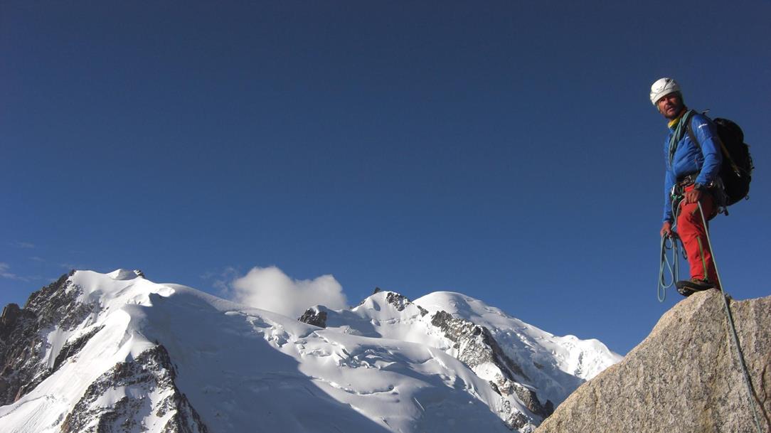 Martin Abler near the Mont Blanc