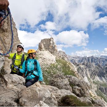 Klettersteigdurchquerung Rosengarten - Majestätisch