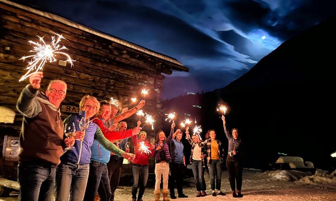 Skitourenwochenende Sennes - Silvester