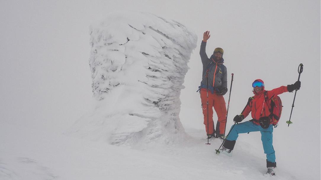 Ski Tour on the Lofoten archipelago of Norway