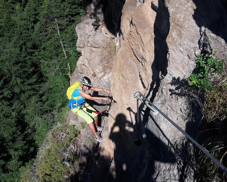 Klettersteig-Wochenende Rund um Meran: Klettersteig Stuller Wasserfall