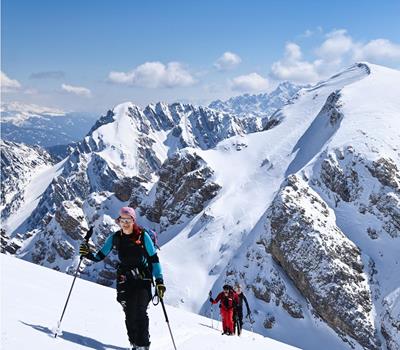 Ski touring weekend in the Dolomites