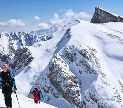 Ski touring weekend in the Dolomites