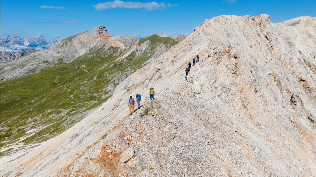 On the way back down