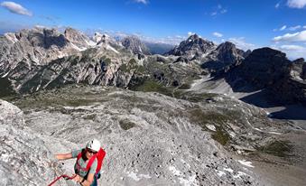 Arrampicata sulle Dolomiti delle Tre Cime & Cadini