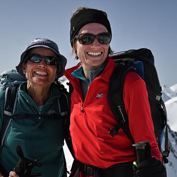 Skitouren Timmelsjoch - Über dem Tal