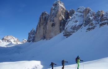 Skitourentage im Banne der Drei Zinnen